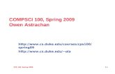 CPS 100, Spring 2009 1.1 COMPSCI 100, Spring 2009 Owen Astrachan  ola.