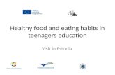 Healthy food and eating habits in teenagers education Visit in Estonia COOKERY BOOKCOOKERY BOOK Partners: ROMANIA - Colegiul de Industrie Alimentara "Elena.
