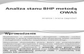 Analiza Bhp Metodą OWAS