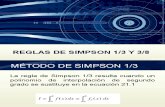 Metodo de Simpson 13 y 38