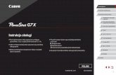 PowerShot G7 X Camera User Guide PL