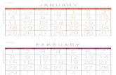 Calendar 2016 MondayStart