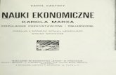 Nauki ekonomiczne Karola Marksa - Karl Kautsky