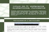 System Linux Cz3 Polecenia Systemowe Cwiczenia