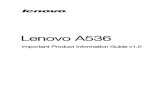 Guide v1.0 Lenovo A536