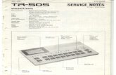 Roland TR-505 Service Notes