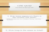 CPE Test Quiz