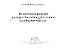 J. Kozielecki - Koncepcje Psychologiczne Człowieka