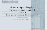 Polo Leonardo - Antropologia Trascendental - Tomo I - La Persona Humana