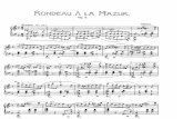 Chopin Rondo a La Mazur Op 5