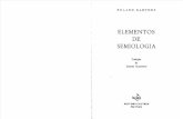 Roland Barthes - Elementos de Semiologia - 1965