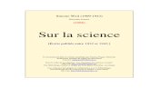 Weil, Simone - Sur La Science [1966]