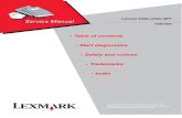 Lexmark X500 Service Guide