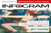 INFOGRAM Zakopane Informator - Infogram 96 Sierpień 2015