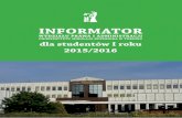 Informator WPiA UMK dla studentów I roku 2015/2016