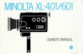 Minolta XL-401 and 601