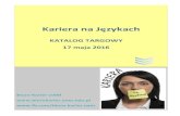 Kariera na Językach 2016 - katalog targowy