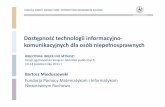 Dostępność technologii informacyjno-komunikacyjnych dla osób niepełnosprawnych, Bartosz Mioduszewski