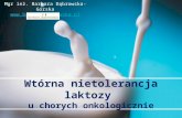 Nietolerancja laktozy - prezentacja