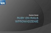 Omówienie frameworku Ruby on Rails : Wprowadzenie