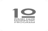 Pełny program X Polskiego Zjazdu FIlozoficznego