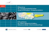 Klastry w województwie warmińsko-mazurskim Clusters in the ...