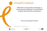 Danuta Jastrzębska-Golonka, Warsztat nauczyciela polonisty w ...
