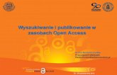 Wyszukiwanie i publikowanie w zasobach Open Access