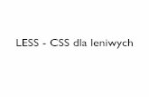 Tomasz Dziuda “LESS – CSS dla leniwych”