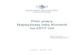 Plan pracy Najwyższej Izby Kontroli na 2017 rok (plik PDF, 1 MB)