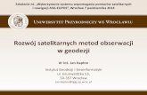 J. Kapłon - Rozwój satelitarnych metod obserwacji w geodezji