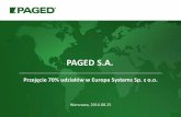Europa Systems dołączyła do Grupy Paged