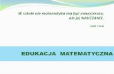 Edukacja matematyczna w Szczecinie (.pdf, 2.55 MB)