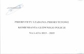 priorytety i zadania priorytetowe policji na lata 2013