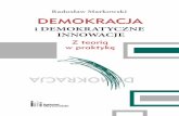 Demokracja i demokratyczne innowacje. Z teorią w praktykę