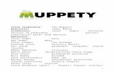 "Muppety" - pressbook