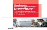 Badanie przestępczości gospodarczej Polska 2011