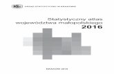 Statystyczny atlas województwa małopolskiego 2016