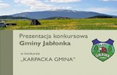 Prezentacja konkursowa Gminy Jabłonka
