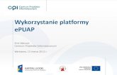 Wykorzystanie platformy ePUAP