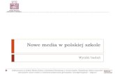 Nowe media w polskiej szkole – raport