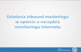 Działania inbound marketingu w oparciu o narzędzia monitoringu ...