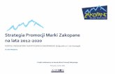 Strategia Promocji Marki Zakopane na lata 2012-2020 PORTFEL ...