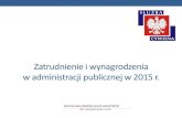 Zatrudnienie i wynagrodzenia w administracji publicznej w 2015 r.