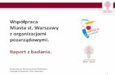 Współpraca Miasta st. Warszawy z organizacjami pozarządowymi ...