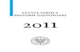 Letnia Szkoła Historii Najnowszej 2011
