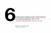 Trendy e-commerce 2017 i opinie ekspertów na ich temat