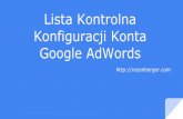 Konfiguracja Konta Google AdWords