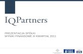 IQ Partners S.A.: Wyniki za III kwartał 2011r.
