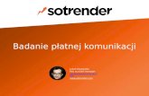 Oferta specjalnych raportów - Sotrender